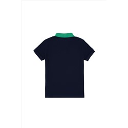 Erkek Çocuk Lacivert Polo Yaka Tişört