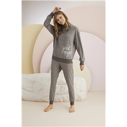 Sevim 13904 Nakışlı Pijama Takım