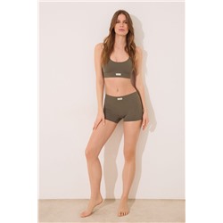 Culotte canalé seamless verde