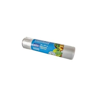Пакет фасовочный Рулон 30х40см (350шт) Маркет СИНЯЯ этикетка ПНД (32ту)