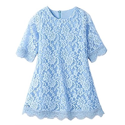 CVERRE Flower Girl Lace Dress Country Dresses Sleeves 1-6 7-16