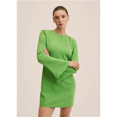 Vestido abertura espalda -  Mujer | MANGO OUTLET España
