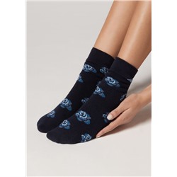 Kurze Socken mit Cashmere