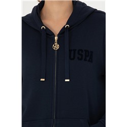Kadın Lacivert Kapüşonlu Sweatshirt