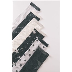 Pack 6 calcetines largos algodón estrellas
