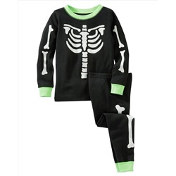 2-Piece Glow-In-The-Dark Cotton PJs