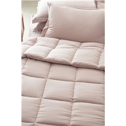 Mona Tek Kişilik Comforter Set - Pudra