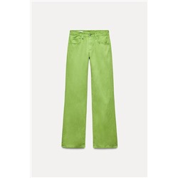 WIDE-LEG MID-RISE TROUSERS