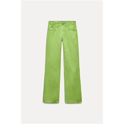 WIDE-LEG MID-RISE TROUSERS