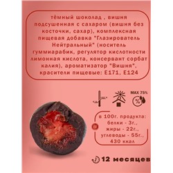 Драже Вишня в тёмном шоколаде ChoCoGo 150 г 1/8, шт