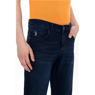 Erkek Koyu Mavi Jean Pantolon