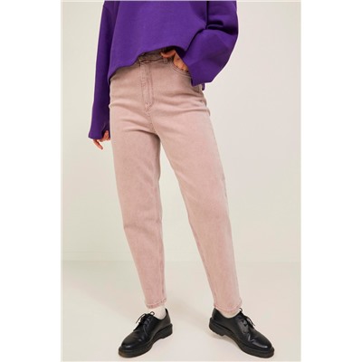 Vaquero mom Gris-rosa
