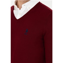 Erkek Bordo Basic Kazak