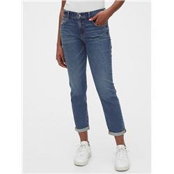 Mid Rise Girlfriend Jeans