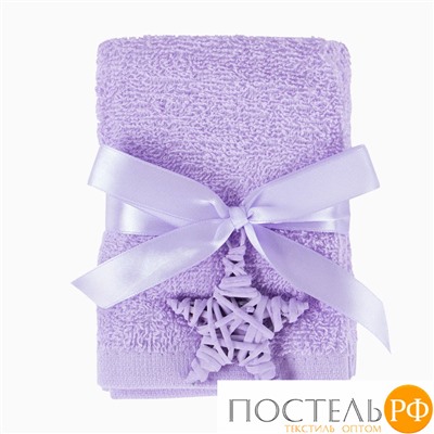 Подарочное полотенце Arya 30X30 4 Пр. Poly Лиловый