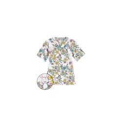 UA Hippity Hop White Print Scrub Top