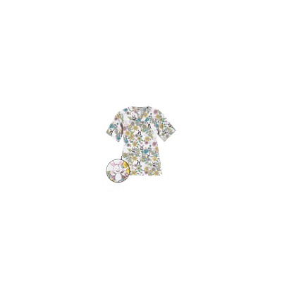 UA Hippity Hop White Print Scrub Top