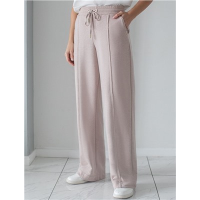 Брюки прямые из премиального футера двухнитки с эластаном