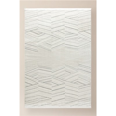 Annot Halı - Beyaz/Gri - 155x225 cm