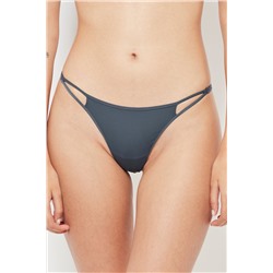 3 tangas - Gris oscuro, burdeos y negro