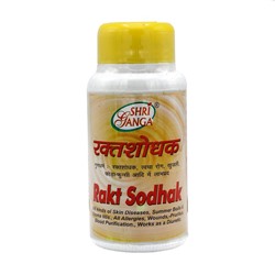 SHRI GANGA Rakt Shodhak Ракт Шодхак для очищения печени и крови при интоксикации 200таб
