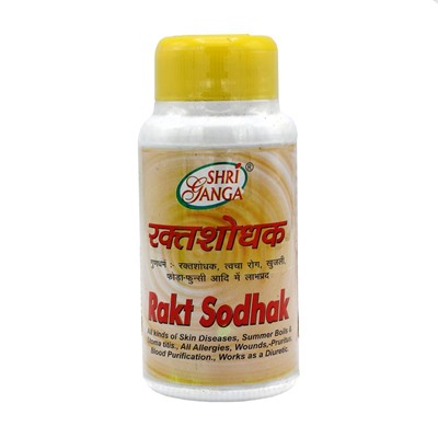 SHRI GANGA Rakt Shodhak Ракт Шодхак для очищения печени и крови при интоксикации 200таб