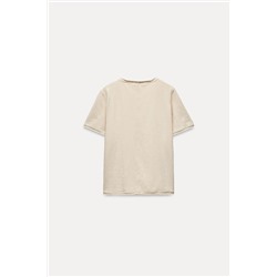 SLUB KNIT COTTON T-SHIRT