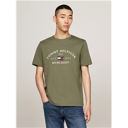 Embroidered Tommy Arch Logo T-Shirt