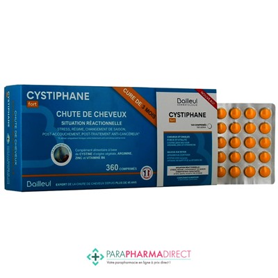 Bailleul Cystiphane Fort - Cheveux & Ongles - LOT de 3x120 ComprimésLot  × 3