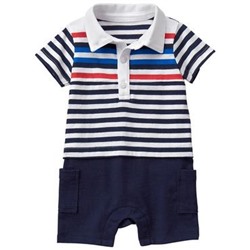 Striped Polo One-Piece
