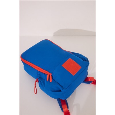 Mochila viaje nylon azul