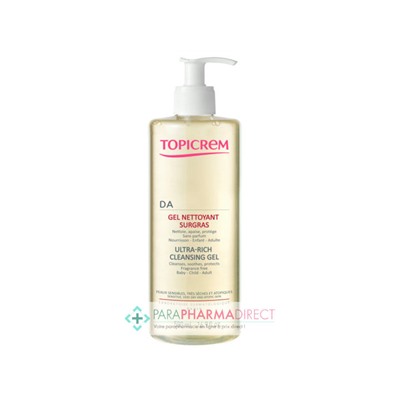 Topicrem DA Gel Nettoyant Surgras Peaux Atopiques 500ml