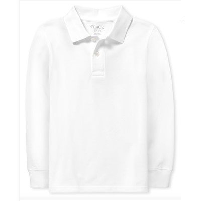 The Children’s Place Boys Uniform Pique Polo - White