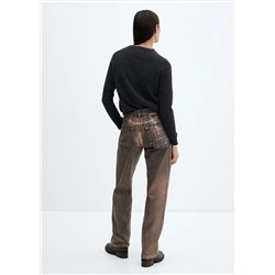 Jeans rectos foil