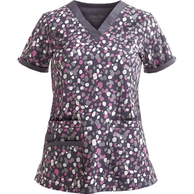 Maevn Scrubs PrimaFlex Spotty Texture Top