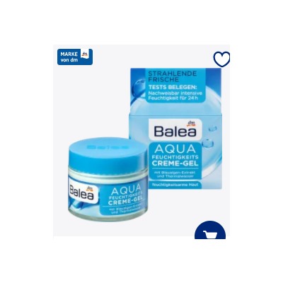 Tagescreme Aqua Feuchtigkeits Creme-Gel, 50 ml