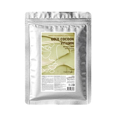 Gold Cocoon & Vitamin Modeling Mask with Jasmine, Альгинатная маска с коконом золотого шелкопряда, витаминами и частицами жасмина