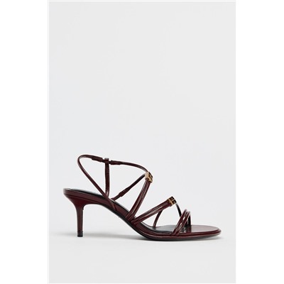 HIGH-HEEL STRAPPY SANDALS