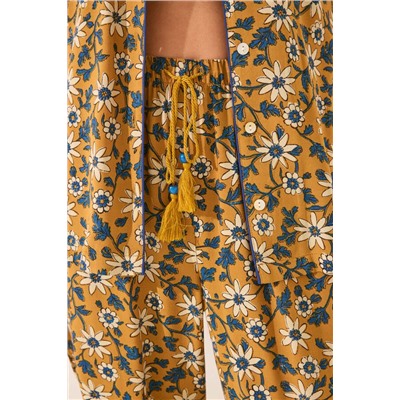 Pijama camisero estampado floral