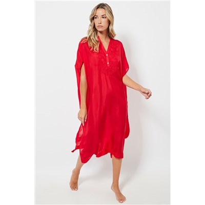Camisón de seda - Rojo