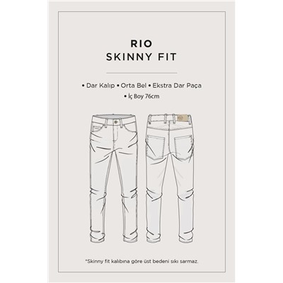 Koyu Mavi Eskitme Yıkamalı Esnek Ekstra Slim Fit Dar Kesim Jean Pantolon