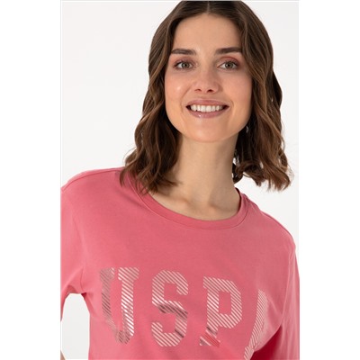 Kadın Pembe Basic Tişört
