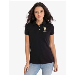 USPA METALLIC PRINT POLO SHIRT