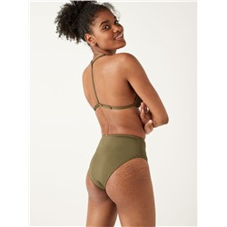 PINK SWIM HIGH WAIST BIKINI BOTTOM