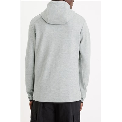 Sudadera skinny fit con capucha - Gris