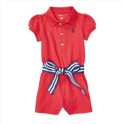 COTTON POLO ROMPER