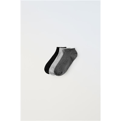 THREE-PACK OF BASIC ANKLE SOCKS