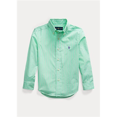 Boys 2-7 Striped Cotton Poplin Shirt
