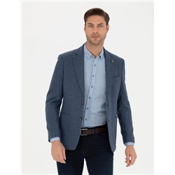 Koyu Mavi Slim Fit Ceket