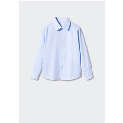 Camisa vestir algodón rayas -  Niño | MANGO OUTLET España